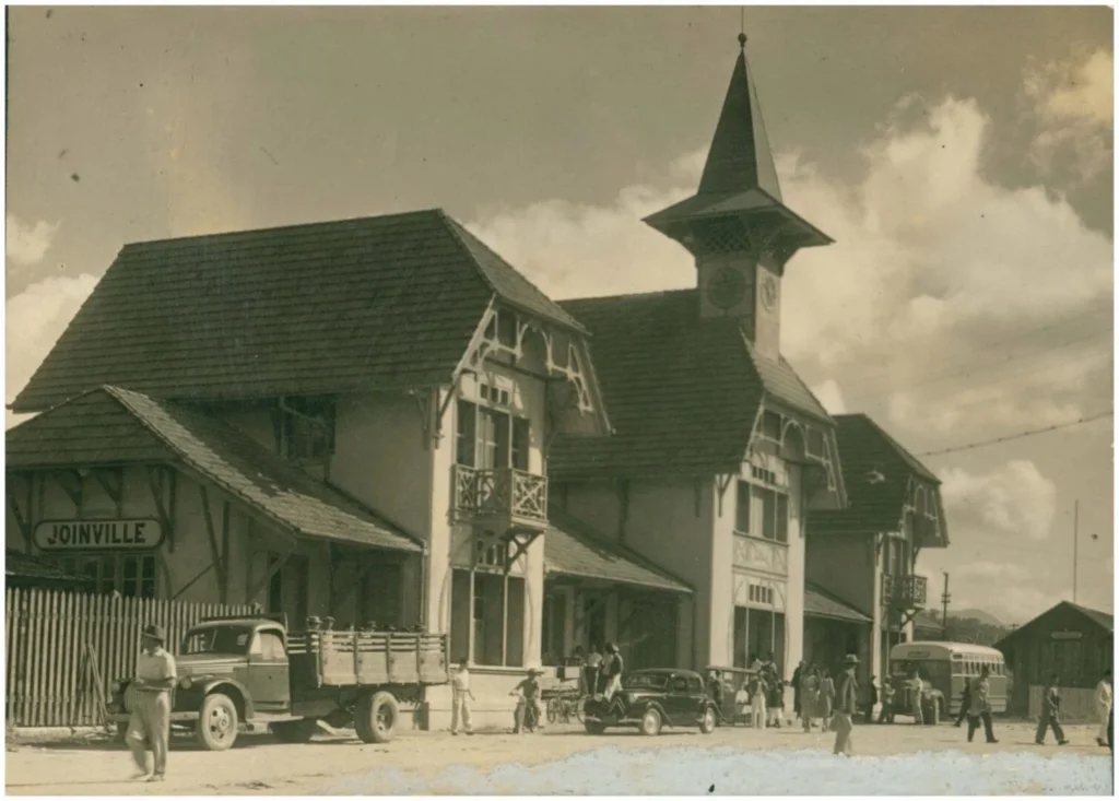 Estação ferroviária de Joinville nos anos 50 (foto: Arquivo Histórico de Joinville)