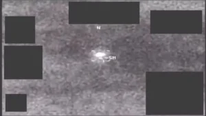 Imagem que teria sido obtido em sensor de plataforma militar (Foto: Departamento de Guerra dos EUA)