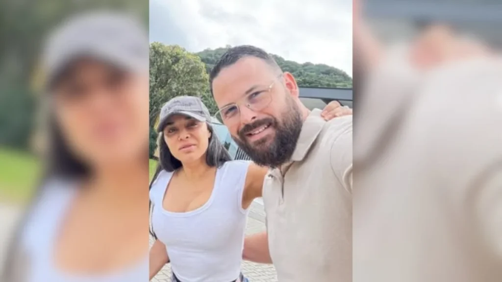 Nour Salem e Fabricio Saltini (Foto: Redes sociais, Reprodução)