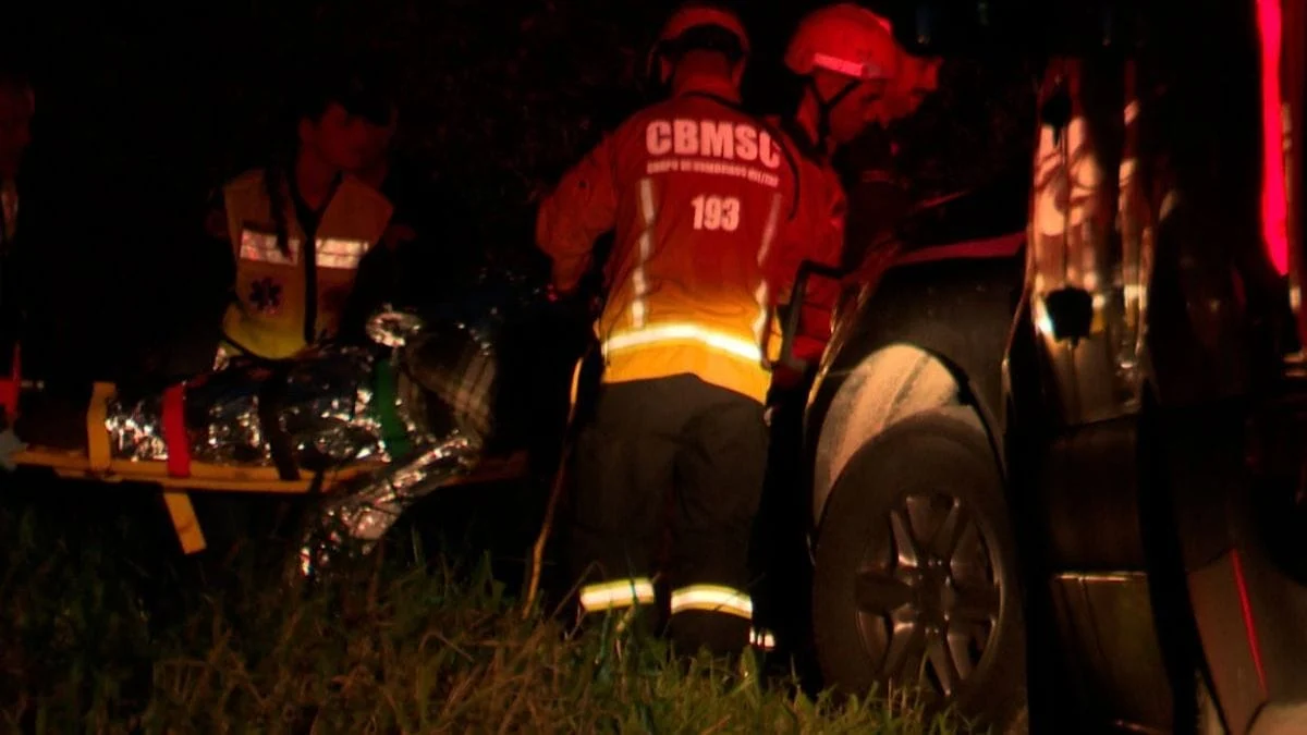 Buscas na mata duraram quatro horas (Foto: PCSC, Divulgação)