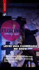 Comediante é agredida com cadeirada durante show em Florianópolis