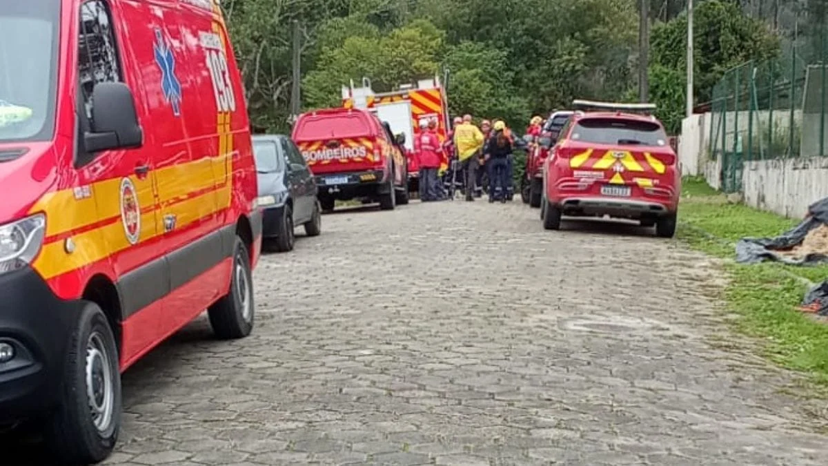 Desaparecimento ocorreu no bairro Itinga (Foto: CBMSC, Divulgação)