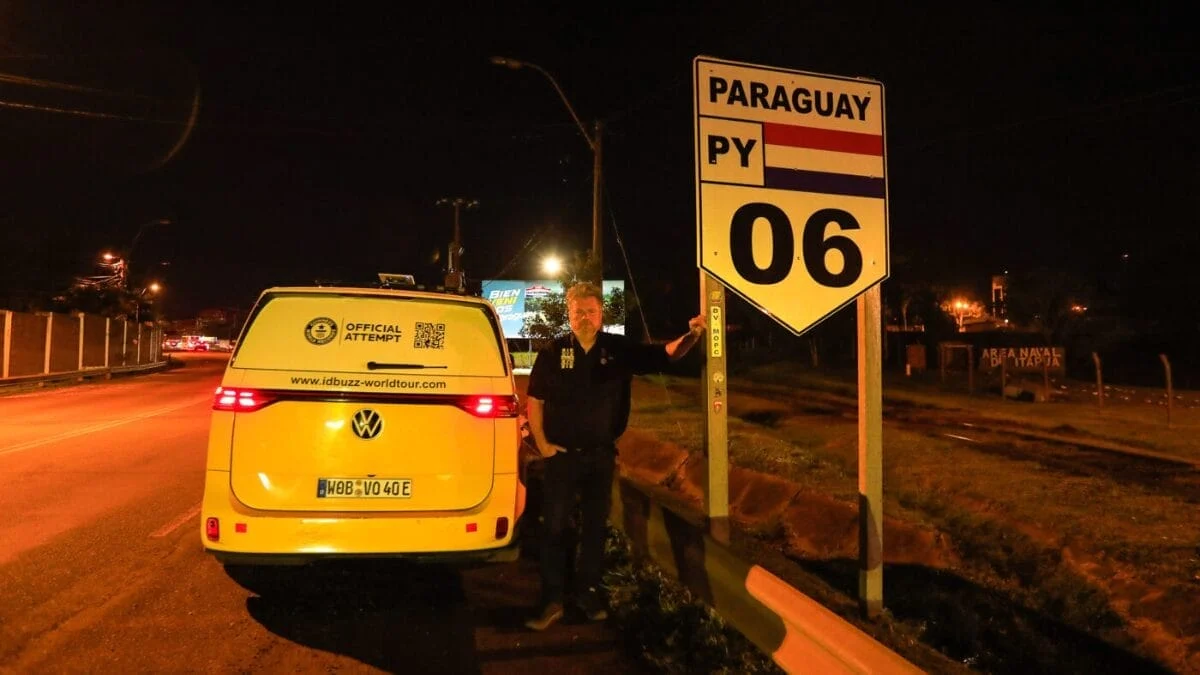 Veja fotos da volta ao mundo a bordo de um carro elétrico (Foto: ID.Buzz World Tour, Divulgação)