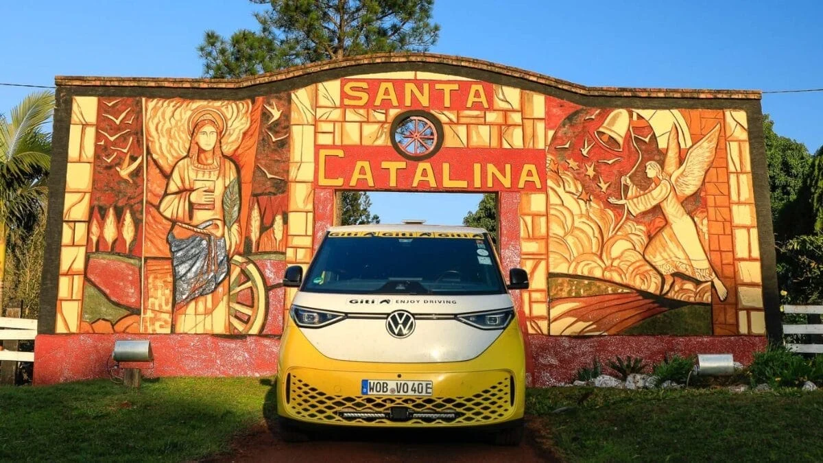 Veja fotos da volta ao mundo a bordo de um carro elétrico (Foto: ID.Buzz World Tour, Divulgação)