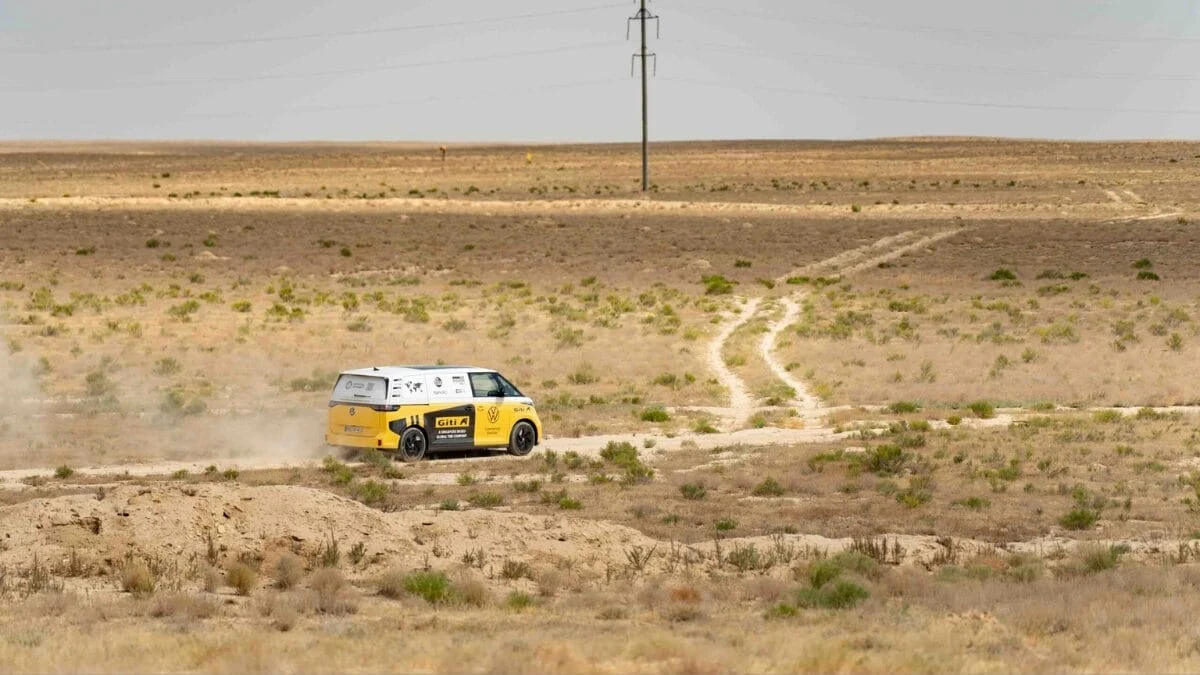 Veja fotos da volta ao mundo a bordo de um carro elétrico (Foto: ID.Buzz World Tour, Divulgação)