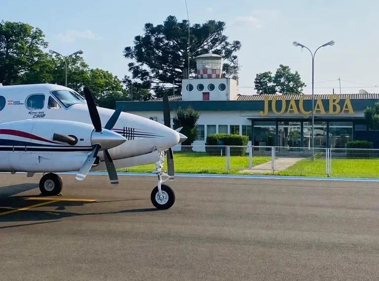 Aeroporto Santa Terezinha, em Joaçaba (Foto: Reprodução/Internet)