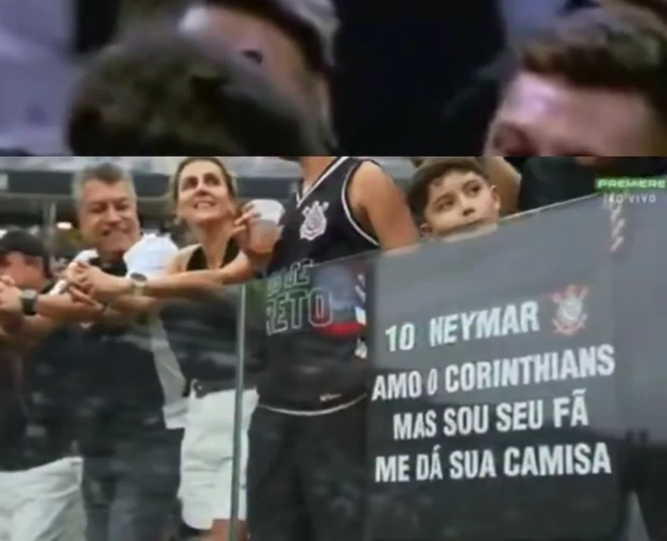 VÍDEO: Menino corintiano, de apenas 8 anos, pede a camisa de Neymar e o craque toma atitude inesperada. O que aconteceu depois emocionou o garoto